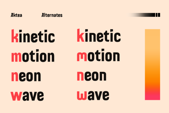Aktea Font - Preview 5