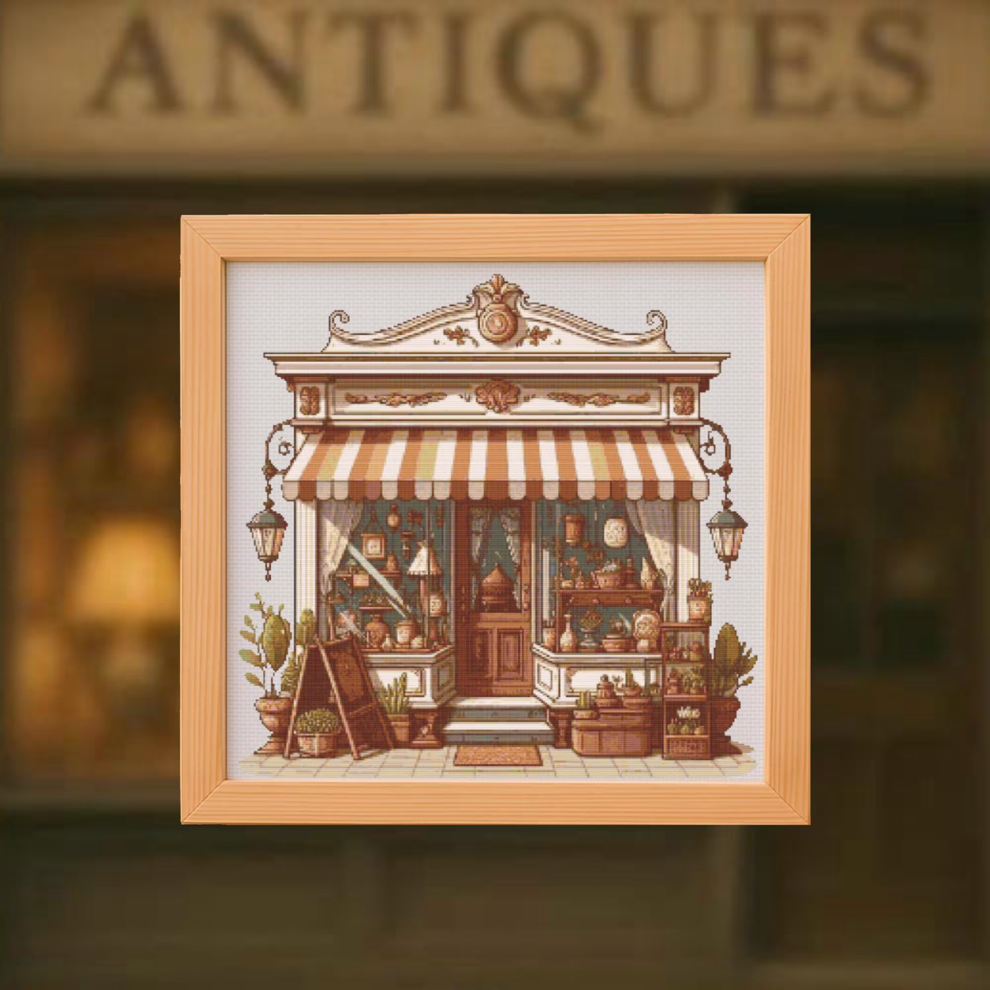 ⌚Antiques Store Cross Stitch Pattern