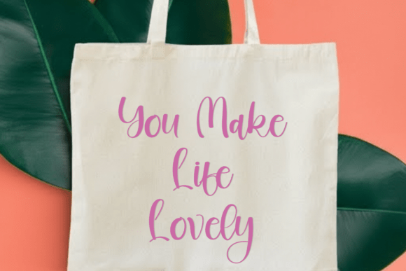 Beautiful Background Font - Preview 1