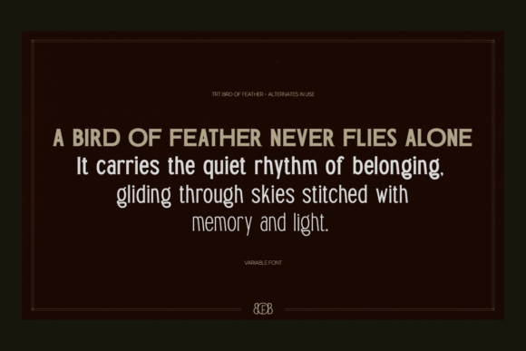 Bird of Feather Font - Preview 4