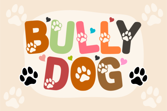 Preview specimen of Bully Dog decorative font