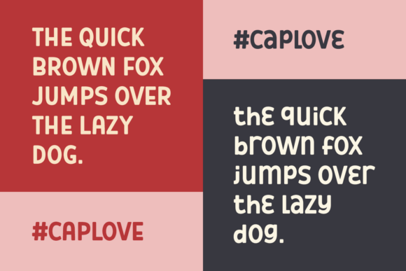 Caplove Font - Preview 4
