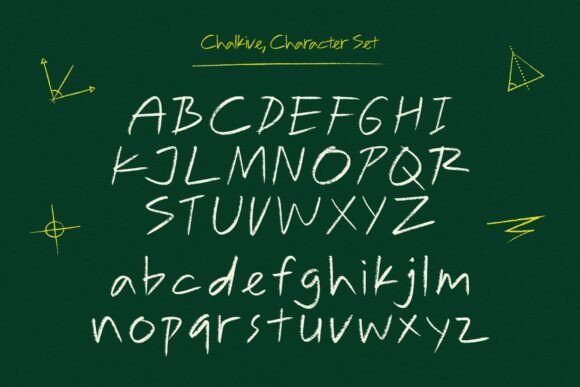 Chalkive Font PNG with transparent background - Preview 2