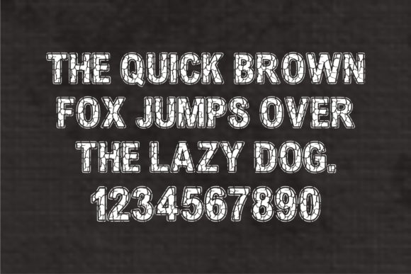 Crack Vintage Font PNG with transparent background - Preview 3