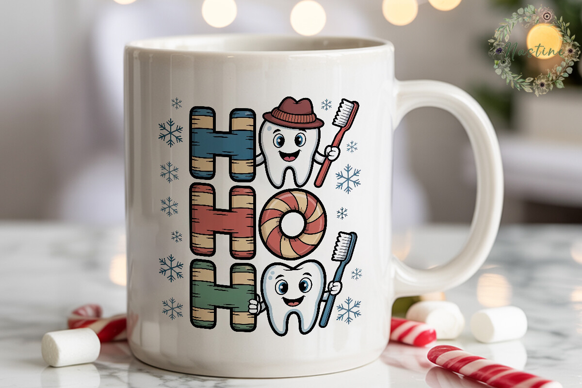 Dental Christmas Ho Ho Ho PNG Clipart - photo 1