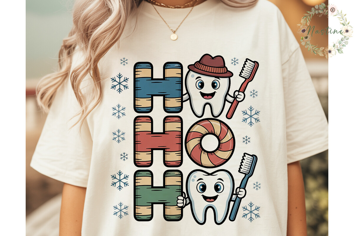 Dental Christmas Ho Ho Ho PNG Clipart - photo 3