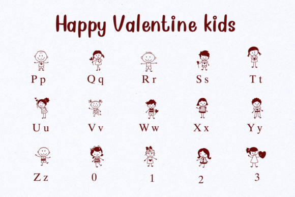 Doodle Heart Font - Preview 2