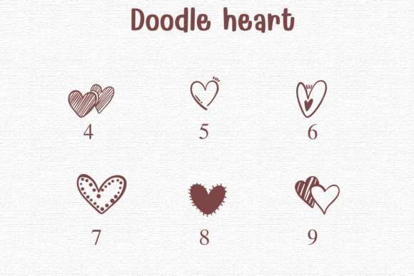 Doodle Heart Font - Preview 3