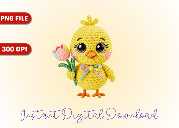 Easter Chick Amigurumi Style Crochet