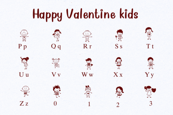 Happy Valentine Kids Font - Preview 2