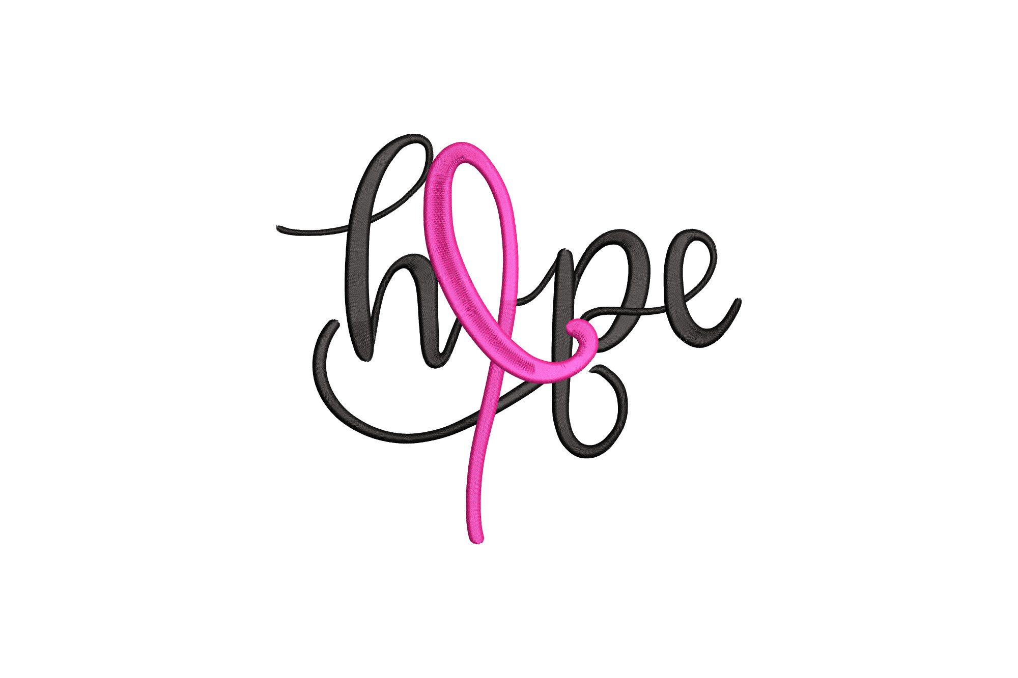 Hope Breast Cancer Awareness Ribbon