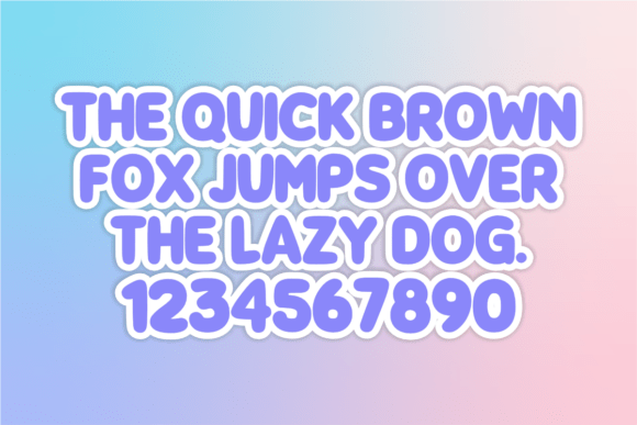 Kids Bubbles Font PNG with transparent background - Preview 3