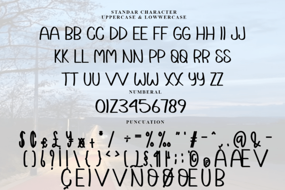 Long Nights Font PNG with transparent background - Preview 4
