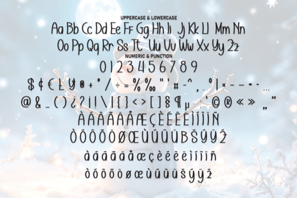 Magic Snowman Font font preview - 6