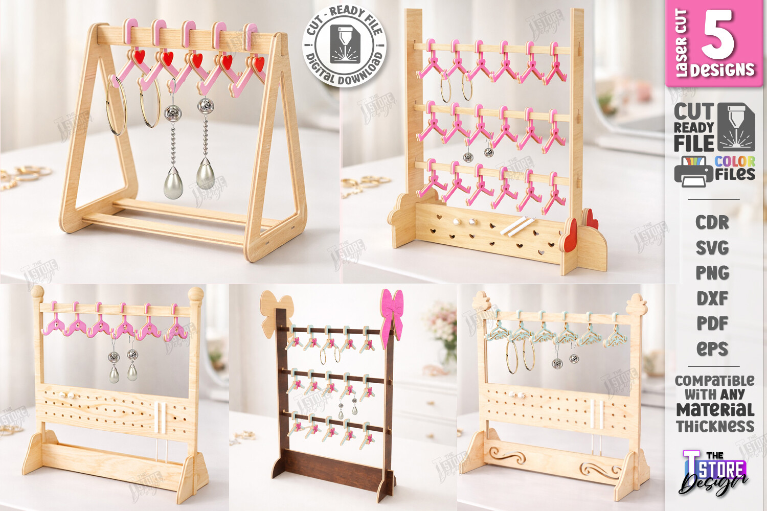 Mini Hanger Jewelry Display Laser Bundle