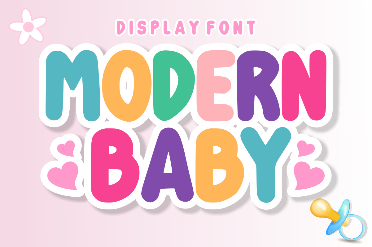 Modern Baby Font - photo 1