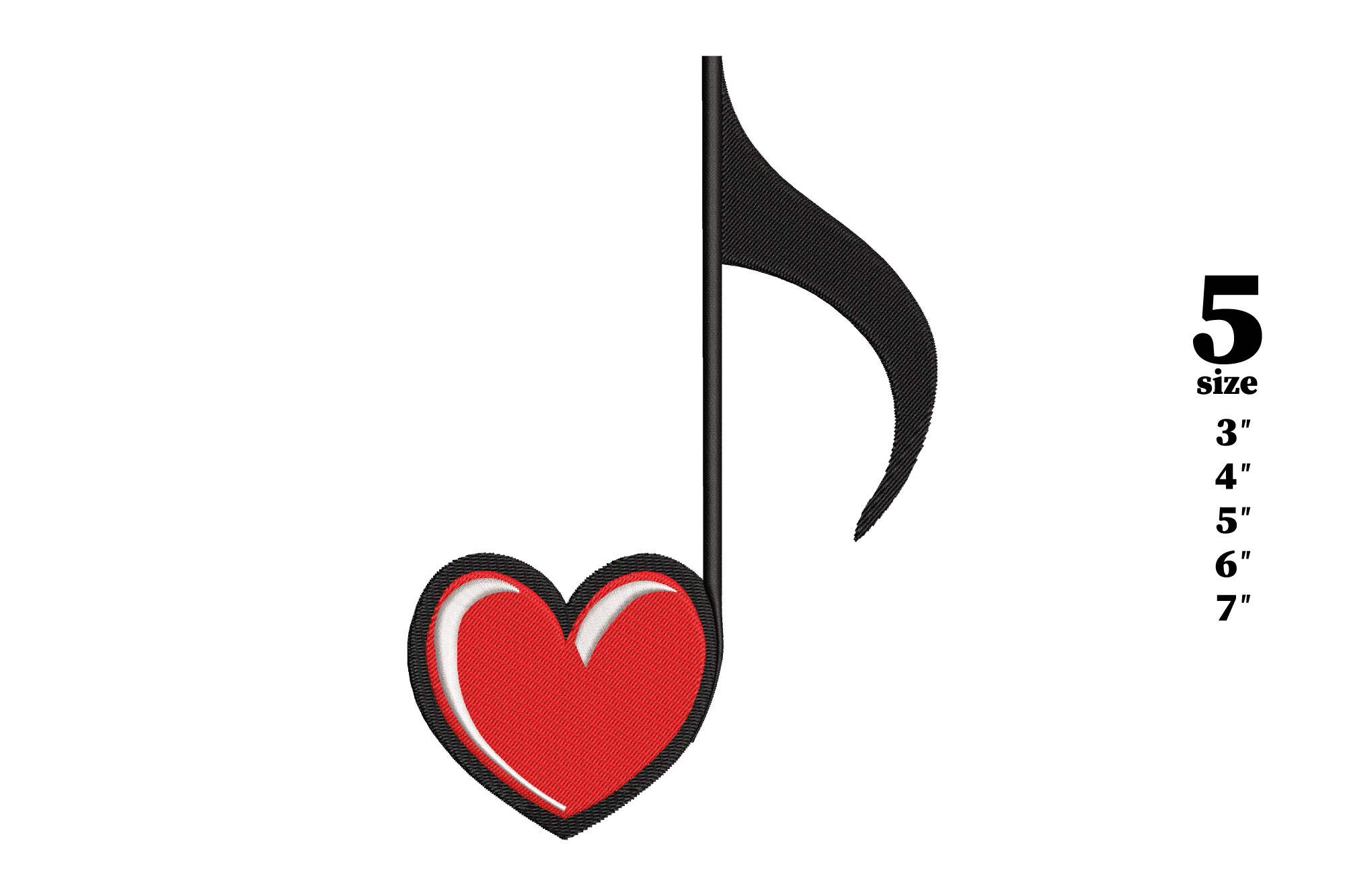 Music Note Heart