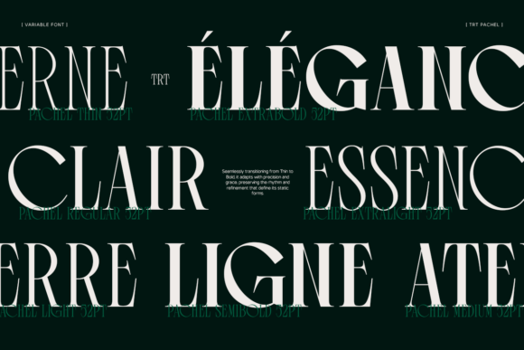 Pachel Font PNG with transparent background - Preview 5