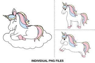Pastel Unicorn Clipart Set Graphic by lapeticrafter · Creative Fabrica