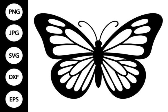 Simple Butterfly Silhouette SVG