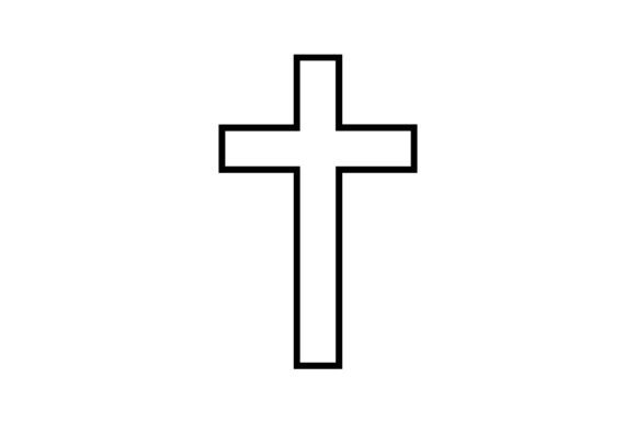 Simple Christian Cross Svg