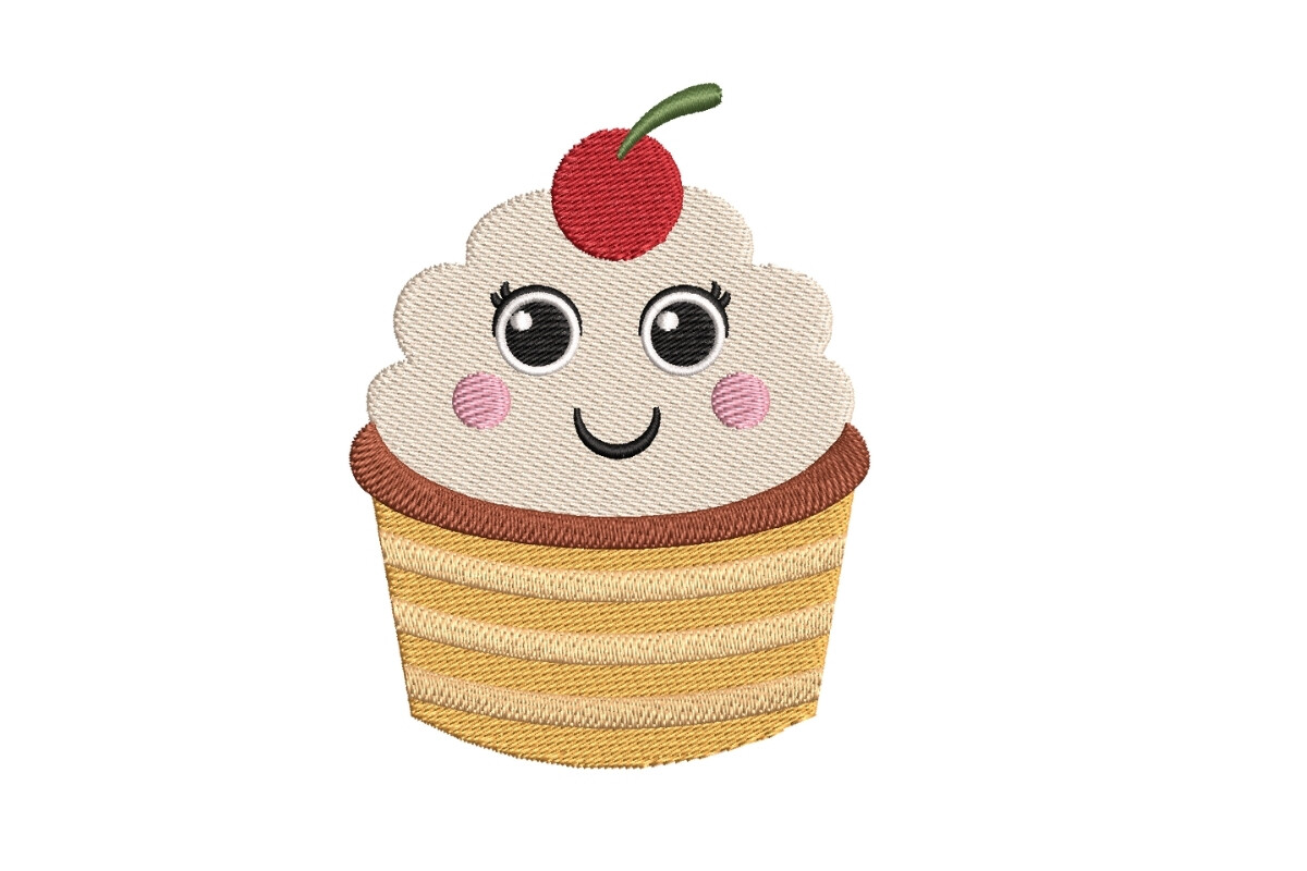 Adorable Cupcake with Cherry