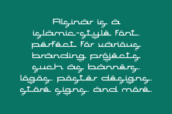 Alsinar Font - Preview 4