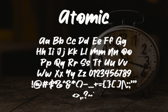Atomic Font - Preview 1