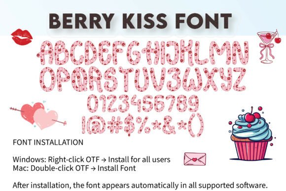 Berry Kiss Font - Preview 5