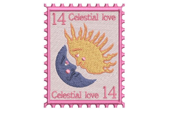 Celestial Love Postage Stamp
