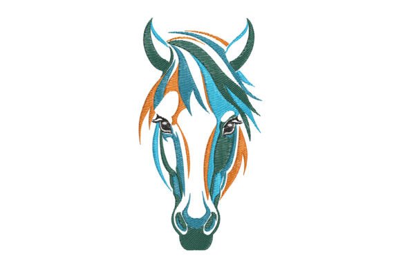 Colorful Horse Head