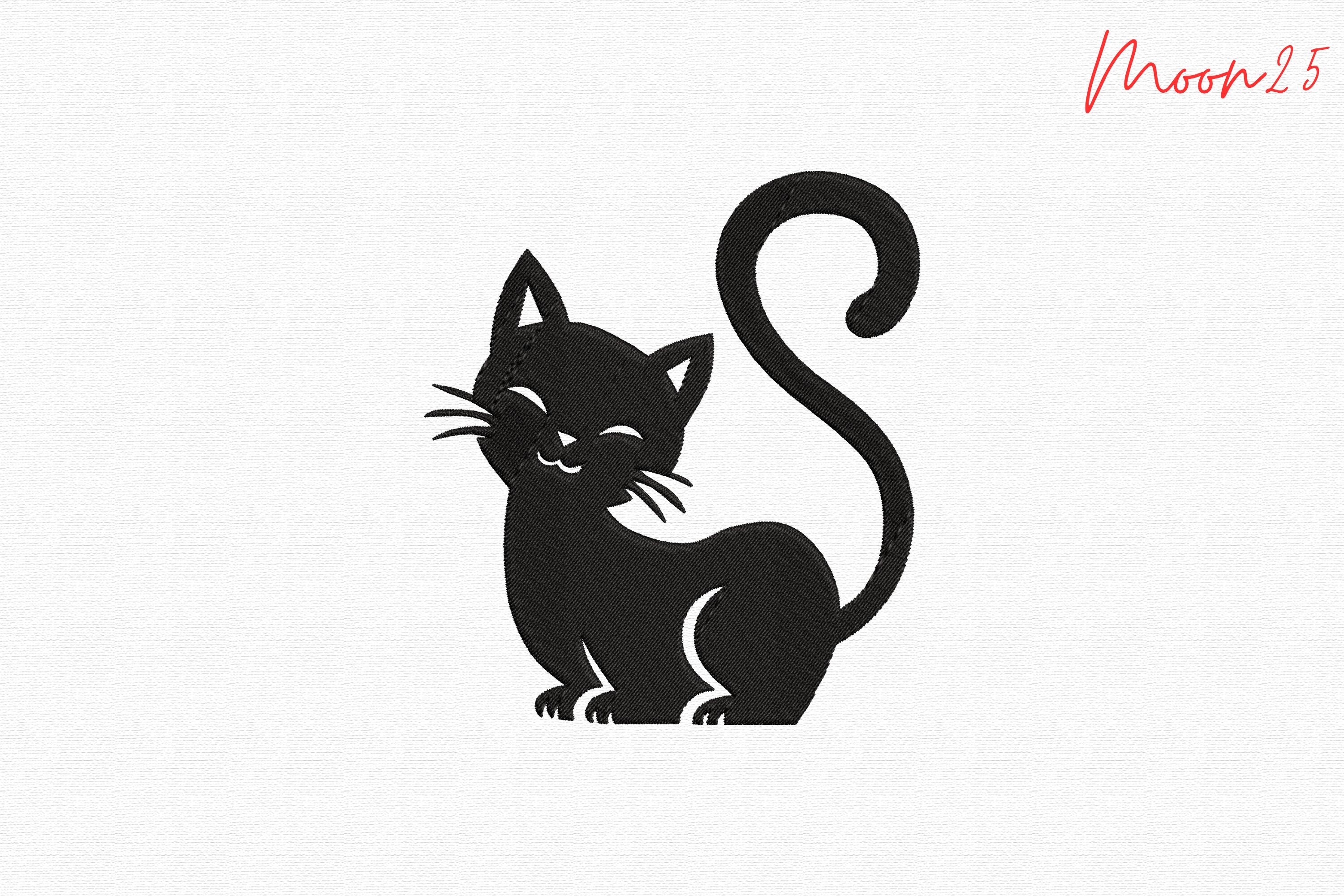 Cute Sitting Cat Silhouette