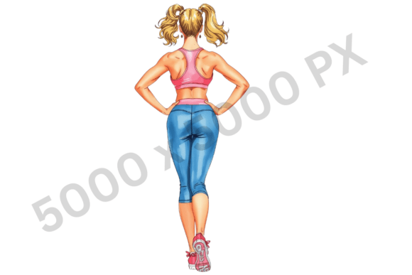 Exercise Girl Clipart