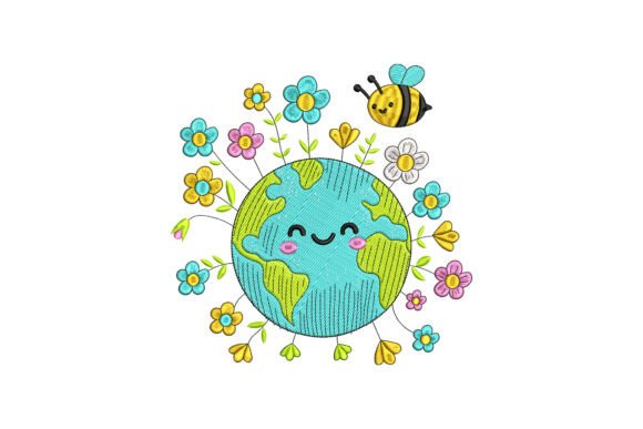 Floral Planet Earth