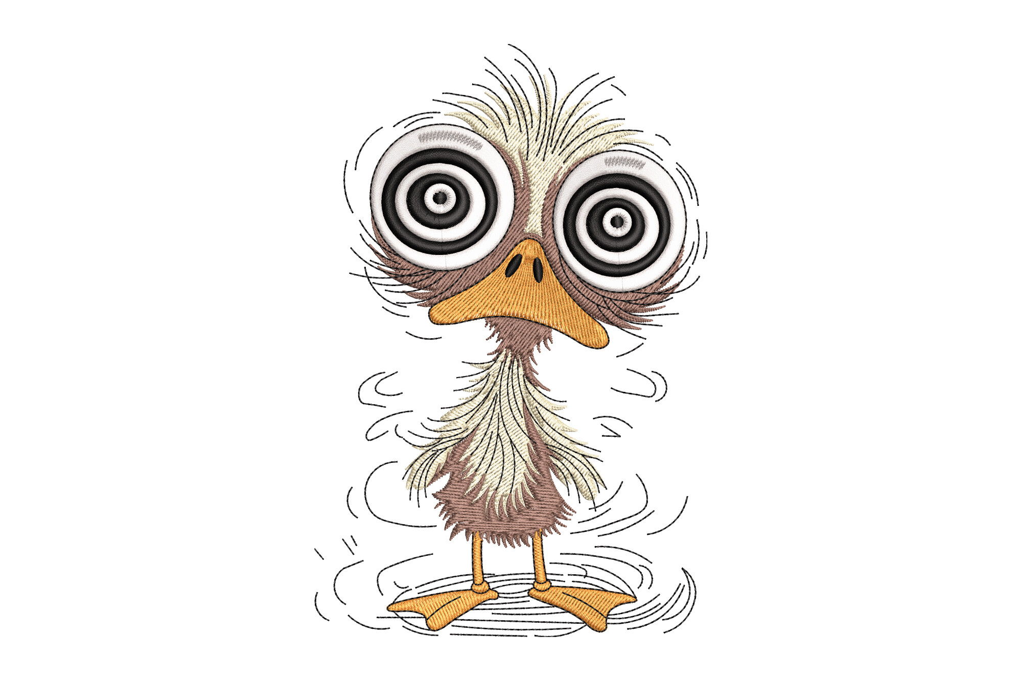 Funny Crazy Bird
