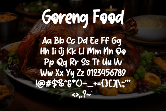 Goreng Food Font - Preview 1