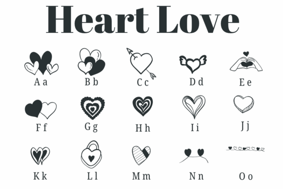 Heart Love Font - Preview 1