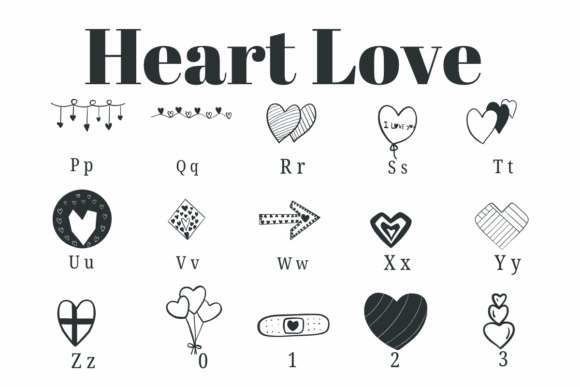 Heart Love Font - Preview 2