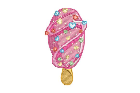 Heart-Sprinkled Ice Cream Bar