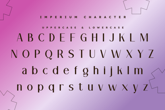 Imperium Font PNG with transparent background - Preview 1