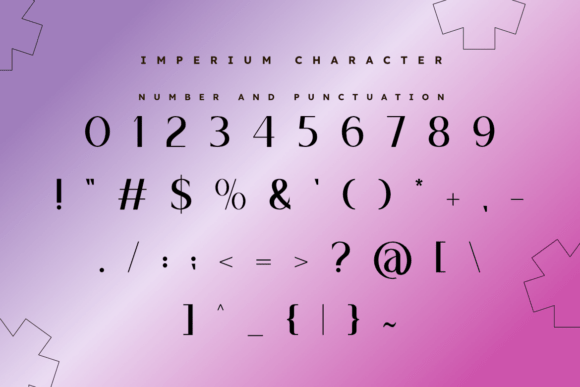 Imperium Font PNG with transparent background - Preview 2