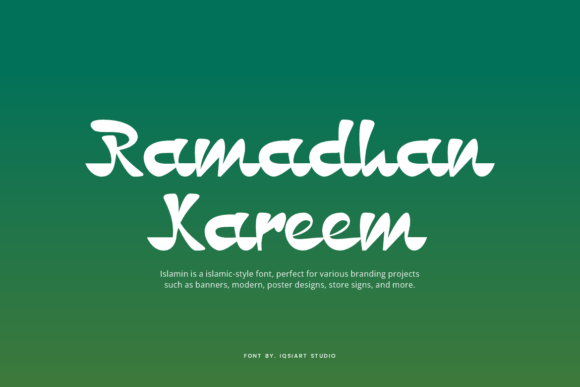 Islamin Font PNG with transparent background - Preview 2
