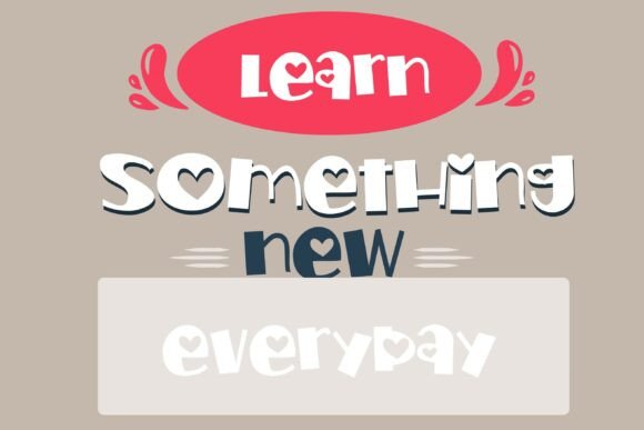 Jelly Romance Font PNG with transparent background - Preview 5