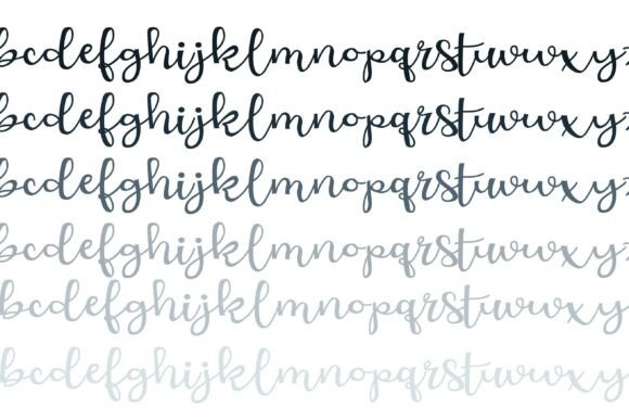 Love Branch Font PNG with transparent background - Preview 4