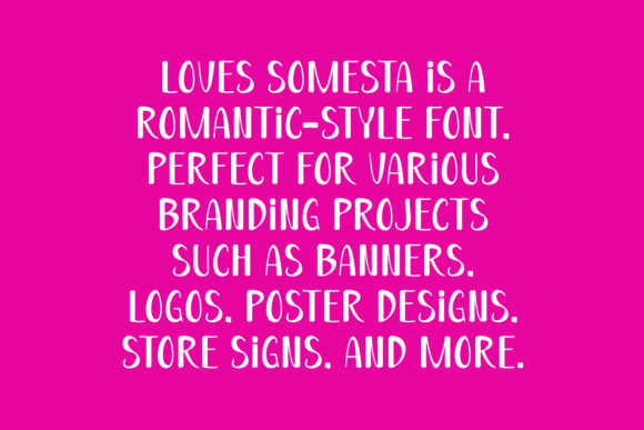 Loves Somesta Font PNG with transparent background - Preview 4