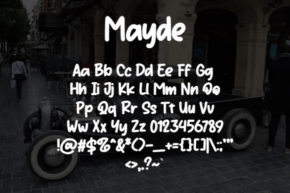 Mayde Font PNG with transparent background - Preview 1