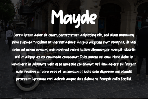 Mayde Font PNG with transparent background - Preview 2
