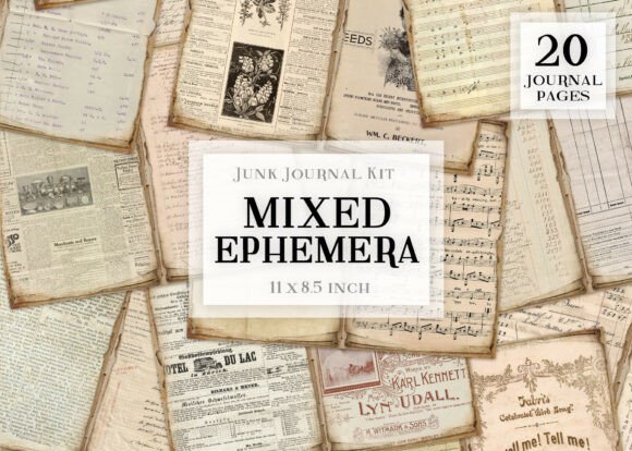 Mixed Ephemera Junk Journal Kit V1
