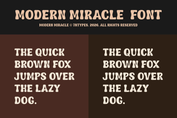 Modern Miracle Font PNG with transparent background - Preview 3