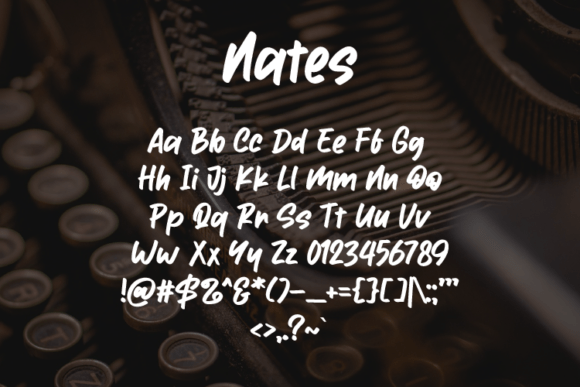 Nates Font PNG with transparent background - Preview 1